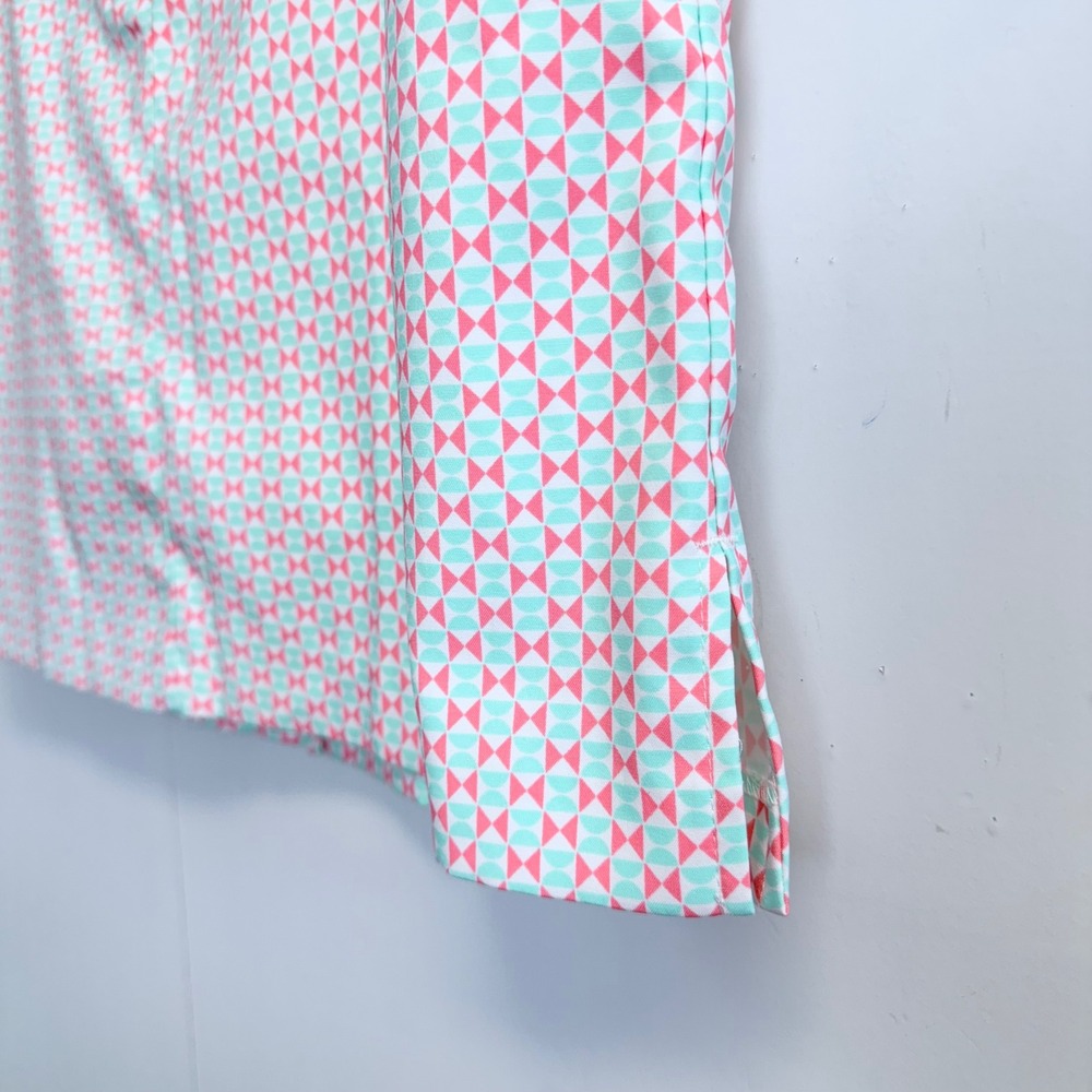 IZOD Golf Womens Geometric Print Skort Pink Mint Green Active Skirt Size‎ 10 - Picture 3 of 9